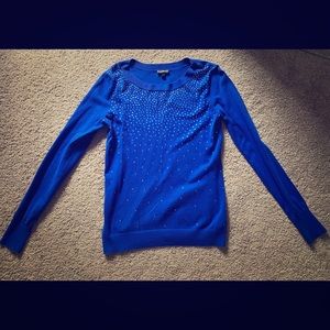 Express rhinestones sweater